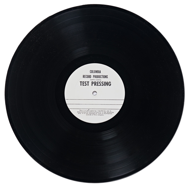 The Eagles Signed Test Pressing for ''Hotel California''