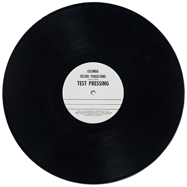 The Eagles Signed Test Pressing for ''Hotel California''