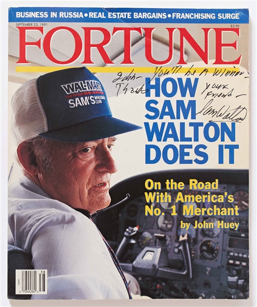 Sam Walton Signed ''Fortune'' Magazine