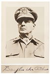 Douglas MacArthur Signed 8.5 x 11 Photo -- Without Inscription