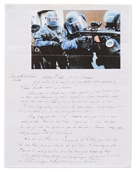 James ''Whitey'' Bulger Autograph Letter Signed from Prison with Content on His Criminal Life -- ''...because I didn't kill him he gave me a submachine gun as a gift...clever!...'' -- With JSA COA