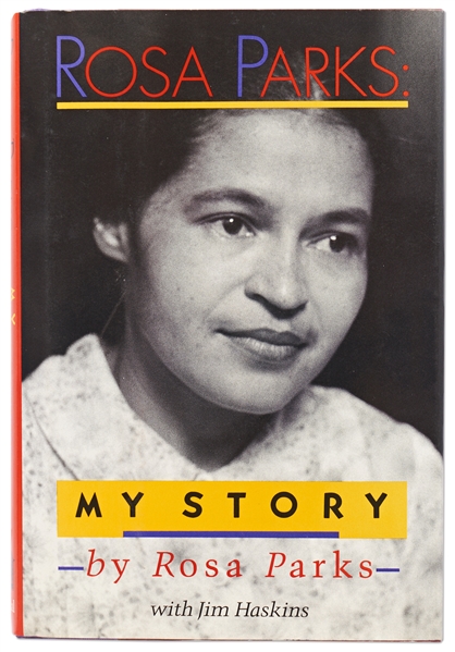Rosa Parks Signed First Edition of ''My Story'' -- With Invitation to 1994 Event with Rosa Parks Where Signature Was Acquired