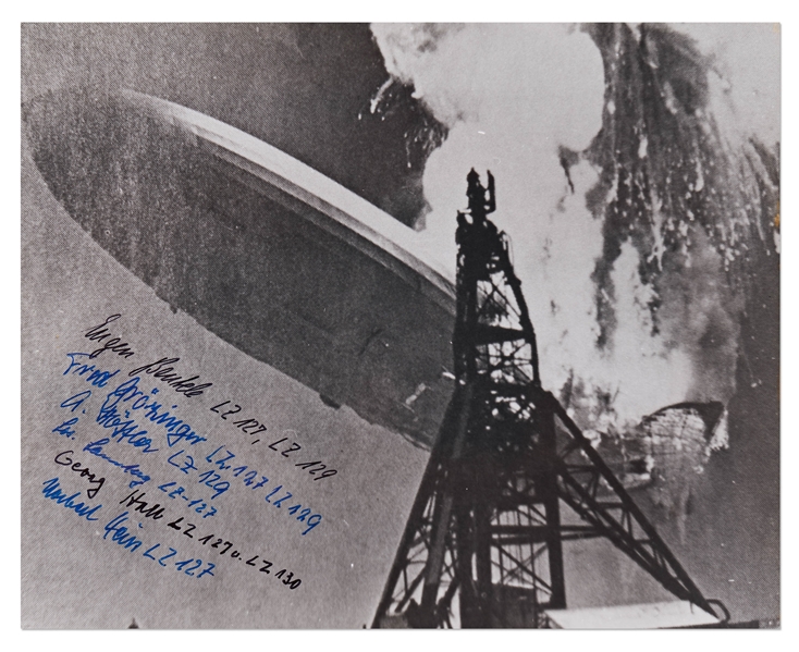 Hindenburg Survivors Signed 8'' x 10'' Photo
