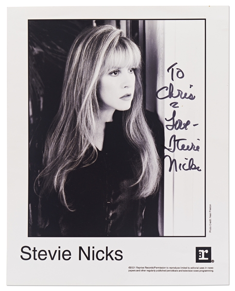 Stevie Nicks Signed 8'' x 10'' Photo -- With Epperson COA