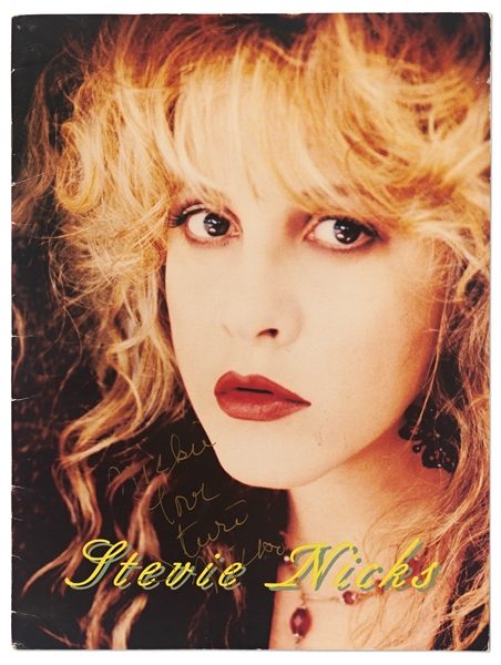 Stevie Nicks Twice-Signed ''Street Angel'' Tour Program, with Personal Inscription -- With Epperson COA