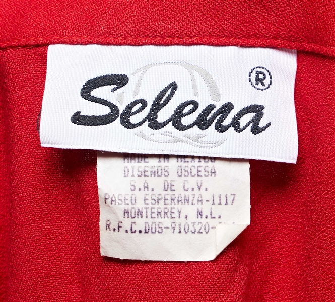 Selena Brand Women's Suit from 1996 -- Included in Selena Fashion Exhibit ''Ahora y Nunca'' Featured in ''Vogue'' Magazine