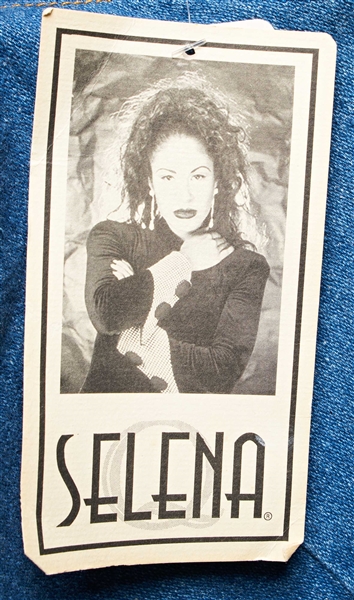 Selena Brand Denim Vest from 1996 -- Included in Selena Fashion Exhibit ''Ahora y Nunca'' Featured in ''Vogue'' Magazine