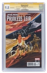 Carrie Fisher, Anthony Daniels & Kenny Baker Signed Comic, Star Wars: Princess Leia #1 -- Encapsulated & Graded 9.8 Mint by CGC
