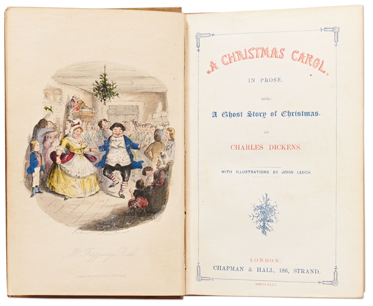 Scarce First Edition, First Impression of A Christmas Carol by Charles Dickens -- From the David Niven Collection