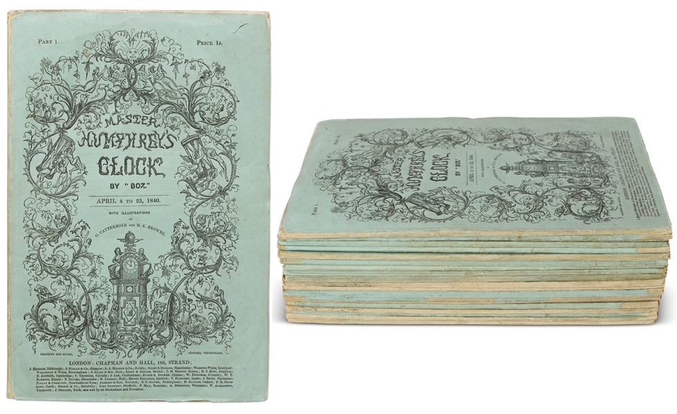 Master Humphrey's Clock by Charles Dickens, Published in Original 20 Monthly Parts -- From the Charles Niven Collection