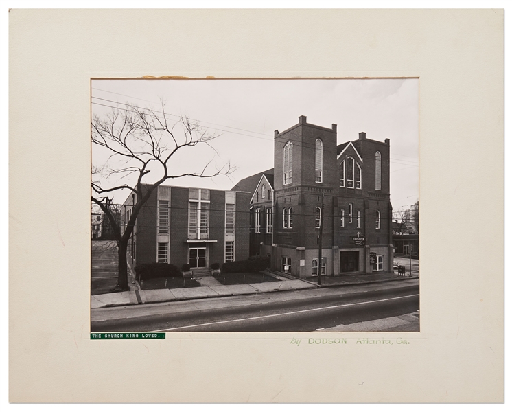 Large 14'' x 11'' Photograph of the Church Where Martin Luther King, Jr. Served as Pastor