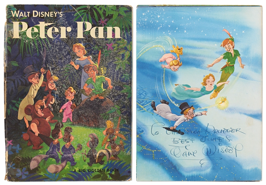 Walt Disney Signed ''Peter Pan'' Book -- With Phil Sears COA