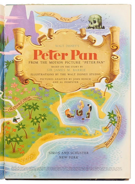 Walt Disney Signed ''Peter Pan'' Book -- With Phil Sears COA