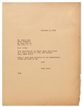 Jane Deacy Letter to James Dean from 1952 -- ...I need some pictures of you immediately...