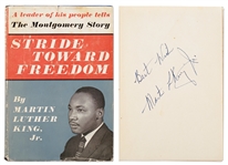 Martin Luther King Signed Copy of Stride Toward Freedom -- Bold Signature Without Inscription -- With JSA COA