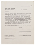 Draft Contract Between James Dean, Famous Artists and Jane Deacy