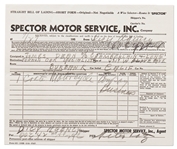 Bill of Lading to Ship James Deans Motorcycle from New York to Los Angeles