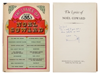 Noel Coward Signed The Lyrics of Noel Coward -- Inscribed to His Godson, David Niven, Jr. -- This is really to prove what a clever Godfather you have
