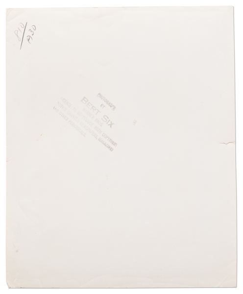 Silver Gelatin 8'' x 10'' Photo of James Dean with Pier Angeli Taken by Photographer Bert Six