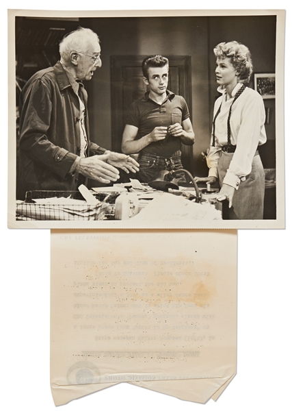 Silver Gelatin 7'' x 9'' Photo of James Dean in the 1953 TV Show ''Danger''