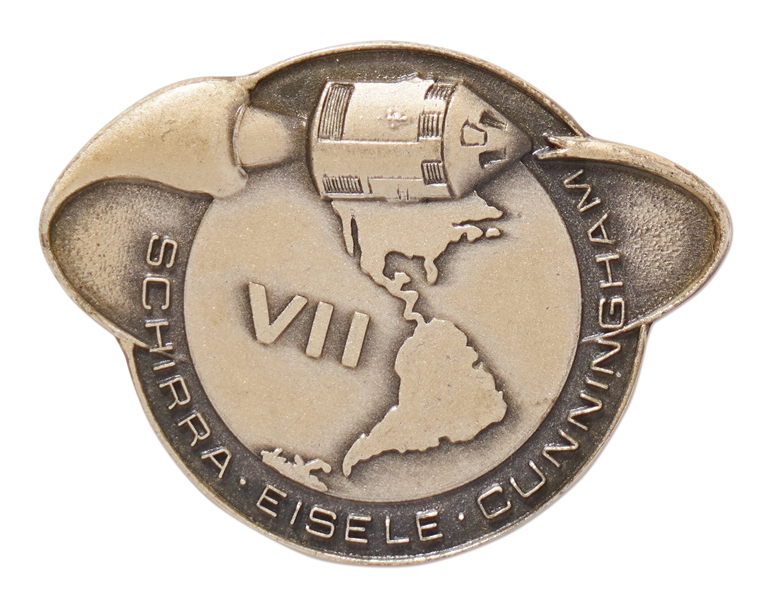 Apollo 7 Flown Robbins Medallion -- From the Personal Collection of Astronaut Story Musgrave and With His LOA
