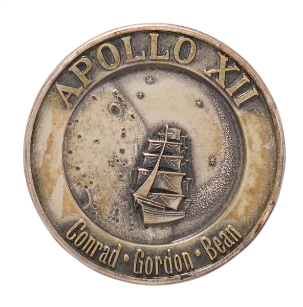 Apollo 12 Flown Robbins Medallion -- Serial #250 From the Personal Collection of Astronaut Story Musgrave and With His LOA