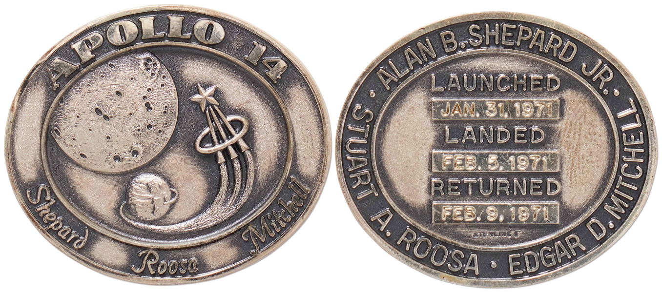Apollo 14 Flown Robbins Medallion -- Serial #177 From the Personal Collection of Astronaut Story Musgrave and With His LOA