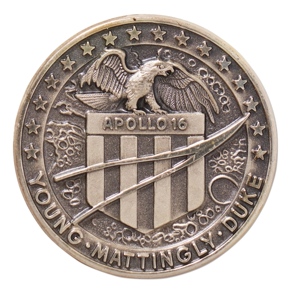 Apollo 16 Flown Robbins Medallion -- Serial #58 From the Personal Collection of Astronaut Story Musgrave and With His LOA
