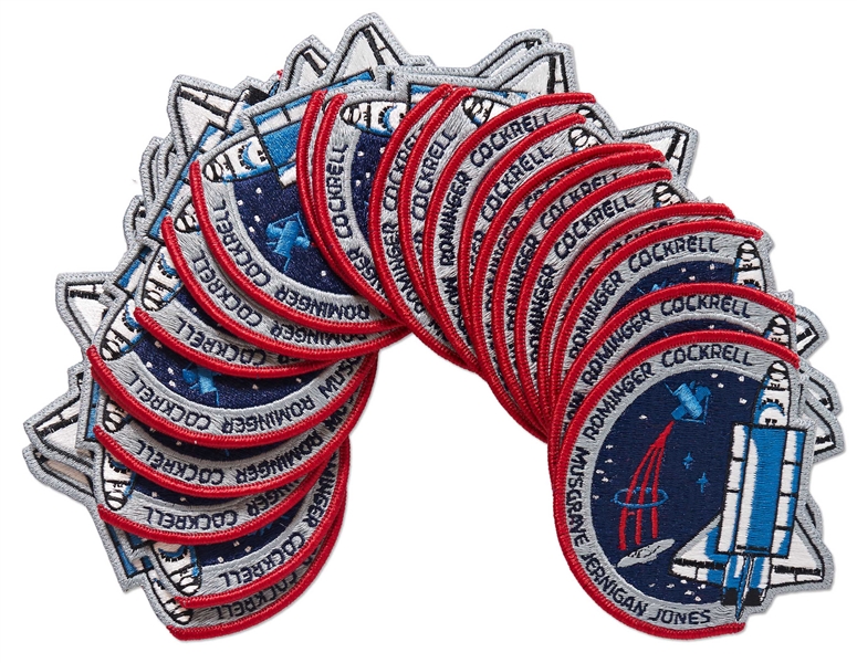 Lot of 22 Space Flown Mission Patches from STS-80 -- From the Personal Collection of STS-80 Astronaut Story Musgrave and With His LOA