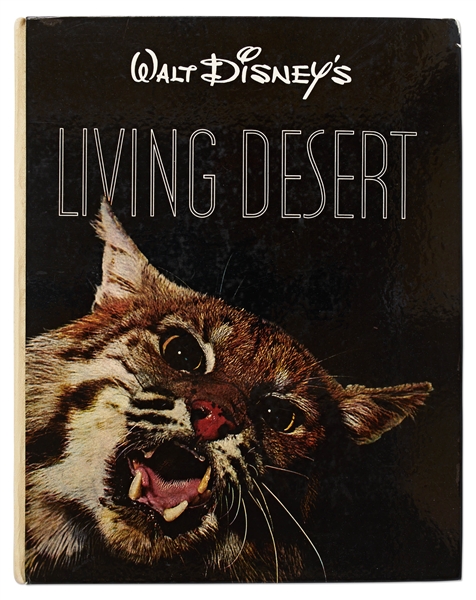 Walt Disney Signed Illustrated Copy of ''Living Desert'' -- Without Inscription -- With Phil Sears COA