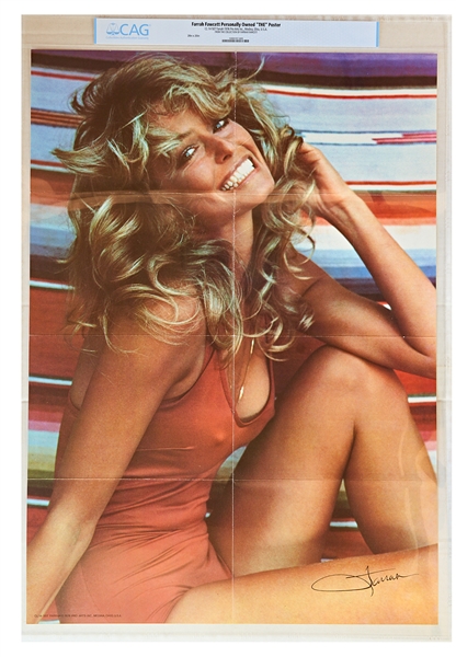 Farrah Fawcett's ''The Poster'' That Defined a Decade -- Likely a First Edition & From the Personal Collection of Farrah, as Authenticated by CAG