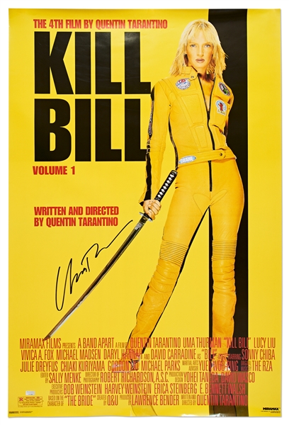 Uma Thurman Signed ''Kill Bill'' Poster