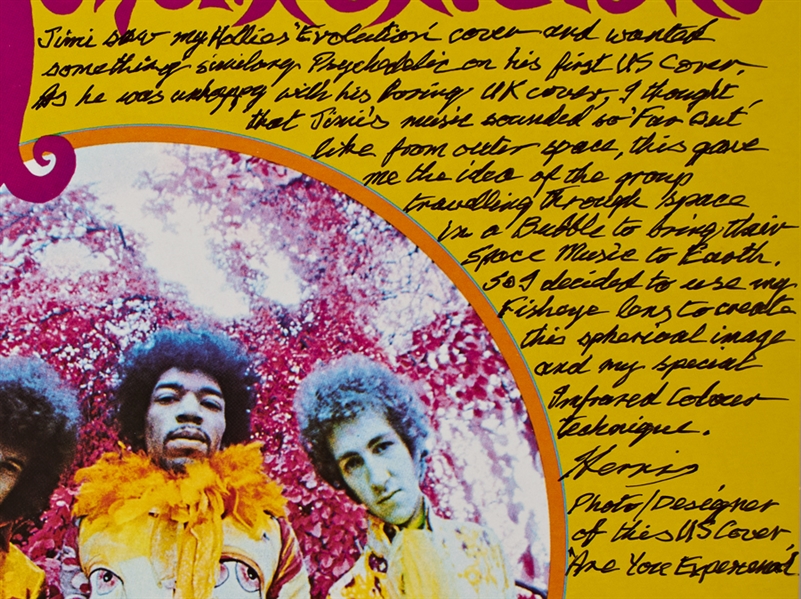 Karl Ferris Signed Jimi Hendrix ''Are you Experienced'' Album Cover -- Ferris' Psychedelic Style Defined the Aesthetic of the 1960s