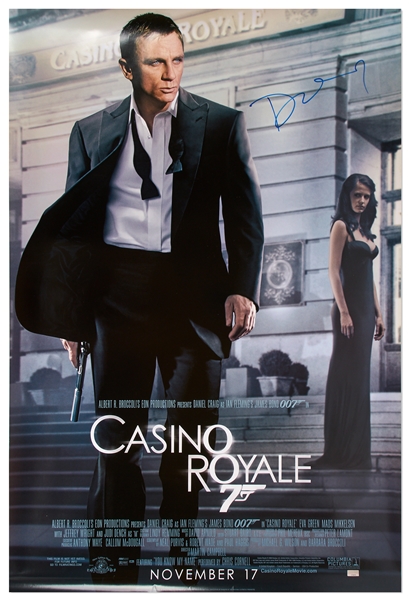 Daniel Craig Signed ''Casino Royale'' Poster