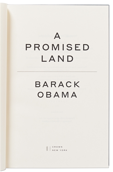 Barack Obama Signed Deluxe First Edition of ''A Promised Land'' -- With PSA/DNA COA