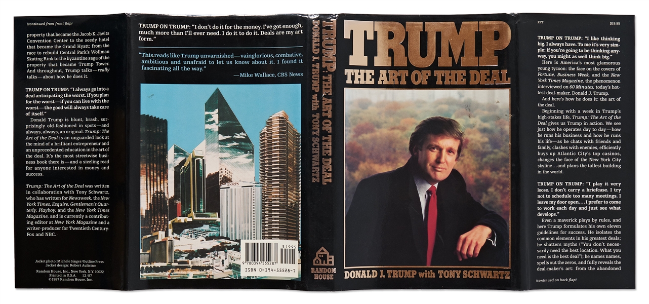 Donald Trump Signed First Edition, First Printing of ''The Art of the Deal'' -- With PSA/DNA COA