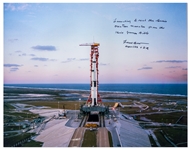 Frank Borman Signed 20 x 16 Photo of the Apollo 8 Launch