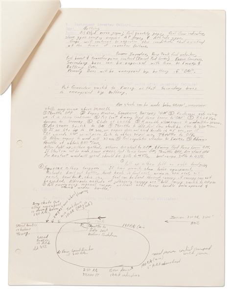Lot of 6 Items Personally Owned by Mercury 7 and Apollo 1 Astronaut Gus Grissom -- Includes Grissom's Draft Copy of the Pilot's Flight Report for MR-4