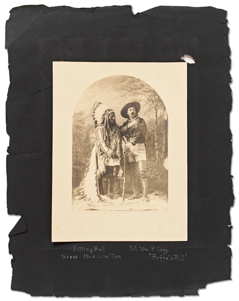 David F. Barry Photograph of Sitting Bull with Buffalo Bill Cody