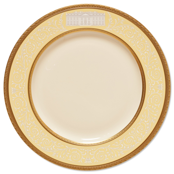 Bill Clinton White House China Dinner Plate from the Lenox Exhibit Collection