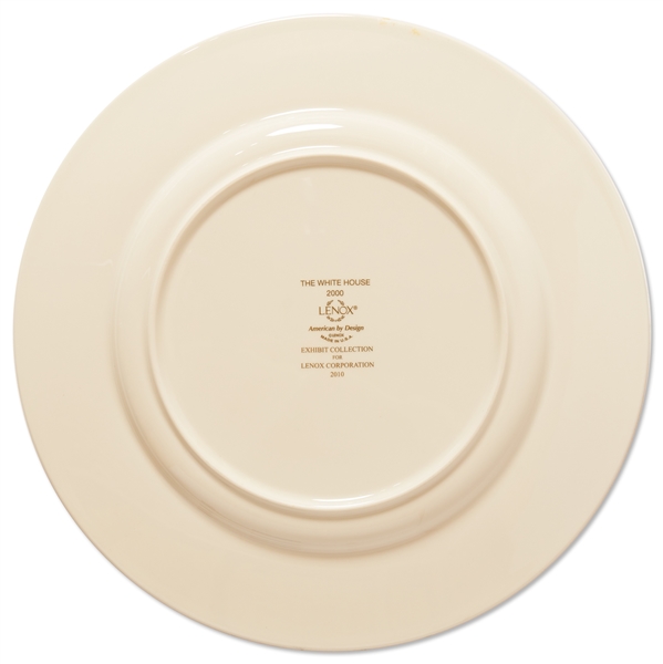 Bill Clinton White House China Dinner Plate from the Lenox Exhibit Collection