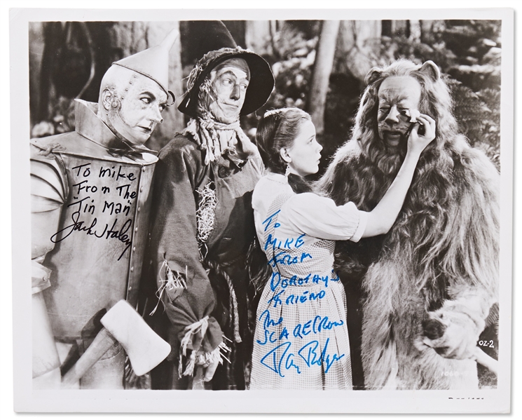 Ray Bolger and Jack Haley Signed ''Wizard of Oz'' 8'' x 10'' Publicity Still -- With PSA/DNA COA