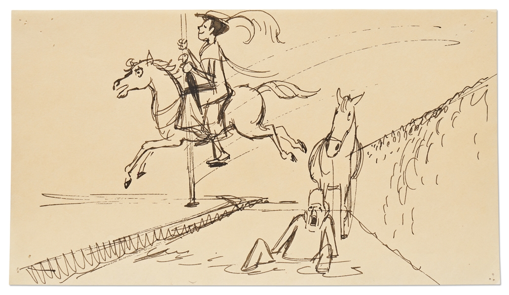 ''Mary Poppins'' Storyboard Artwork -- From the Horse Race Scene