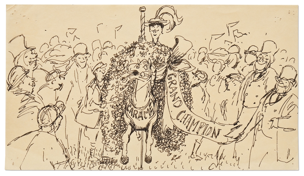 ''Mary Poppins'' Storyboard Artwork -- Mary Wins the Horse Race