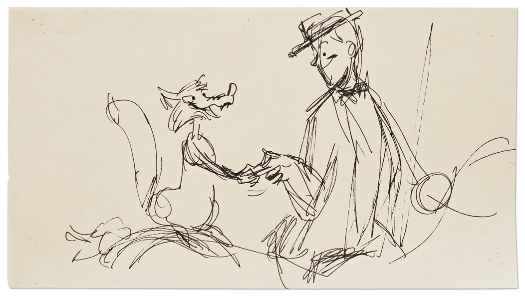 ''Mary Poppins'' Storyboard Artwork -- Bert Saves the Fox During the Fox Hunt