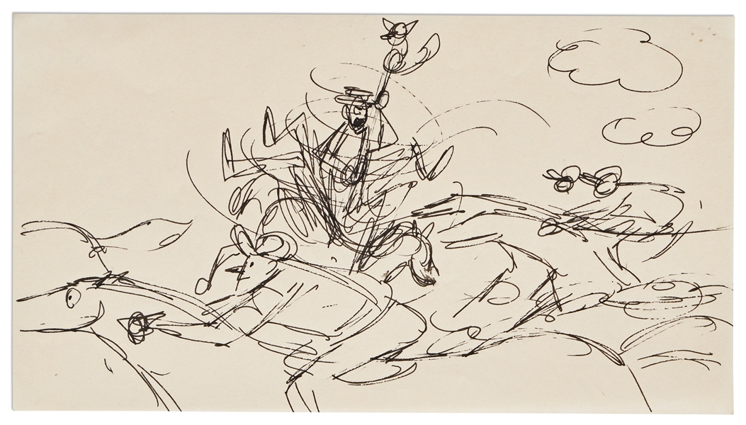 ''Mary Poppins'' Storyboard Artwork -- From the Horse Racing Scene