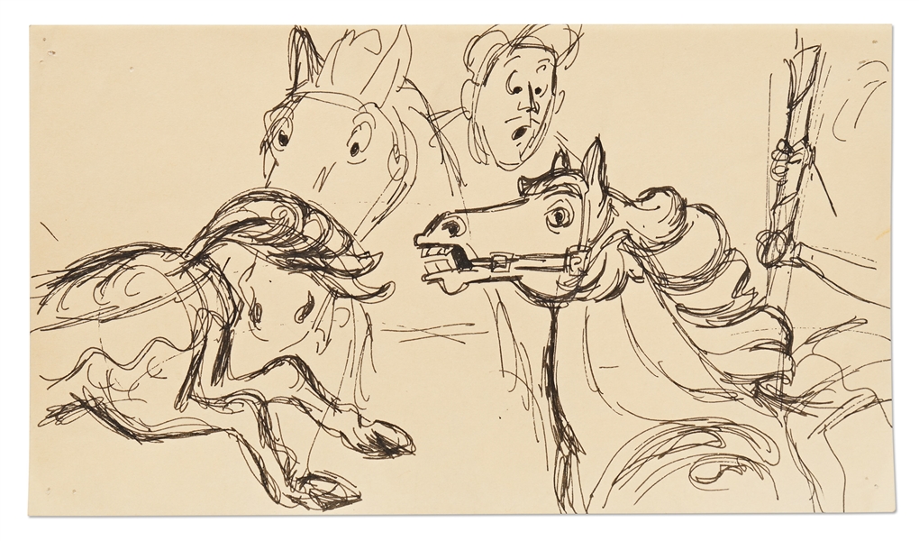 ''Mary Poppins'' Storyboard Artwork -- From the Horse Racing Scene