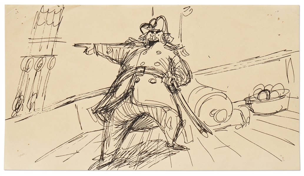 ''Mary Poppins'' Storyboard Artwork -- Showing Admiral Boom