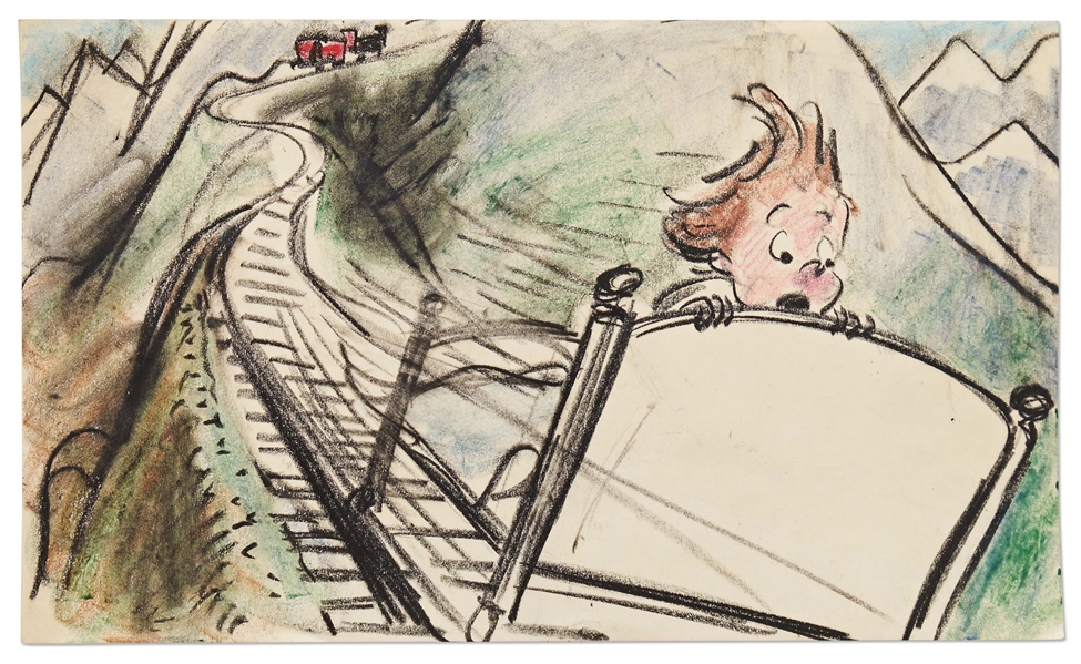 ''Bedknobs and Broomsticks'' Storyboard Artwork -- From the Estate of  Producer Bill Walsh