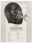 Louis Armstrong Signed Program -- Signed Both Satchmo & Louis Armstrong
